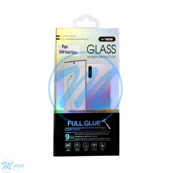 Samsung Note 10 Plus Tempered Glass Screen Protector - Black