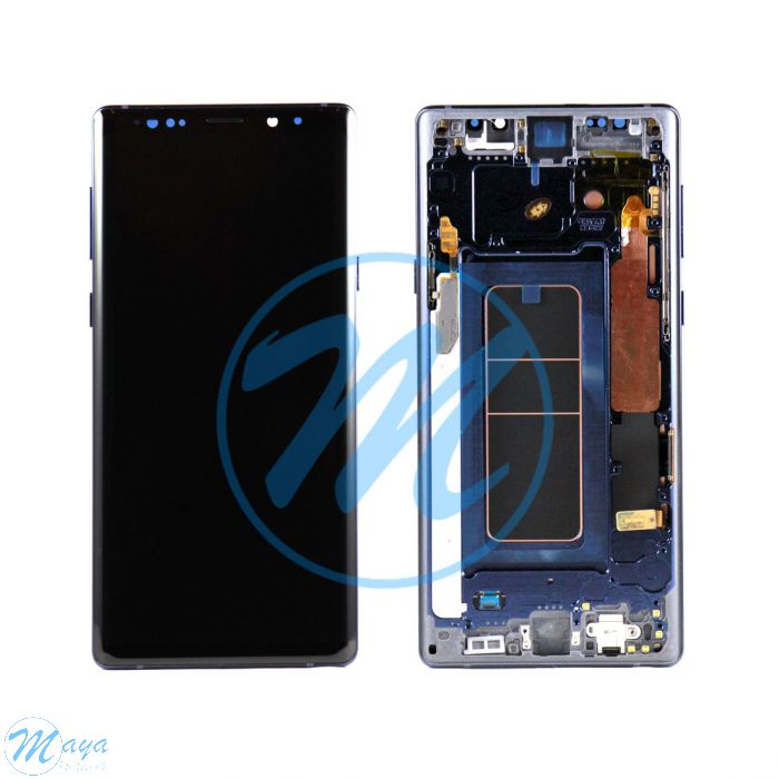 (Refurbished) Samsung Note 9 (with) Frame Replacement Part - Ocean Blue