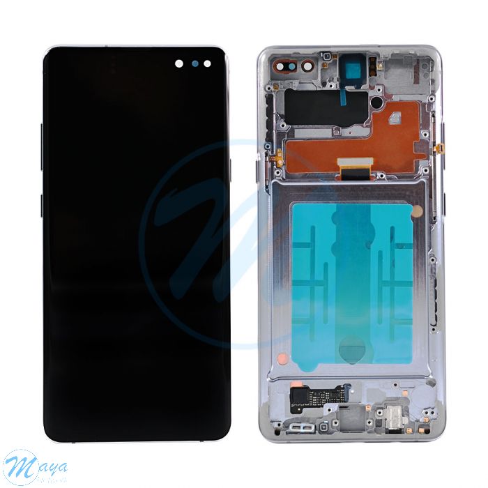 (Refurbished) Samsung S10 5G (with Frame) Replacement Part - Black