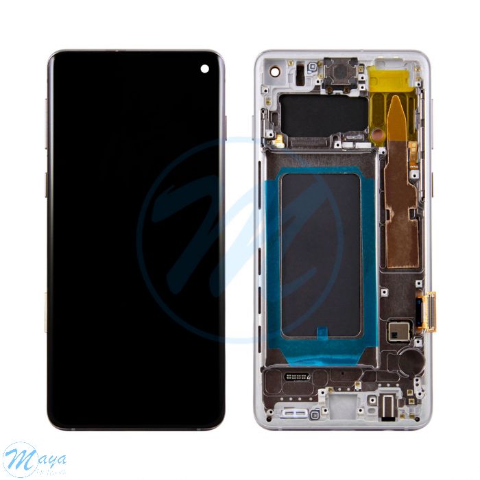 (Refurbished) Samsung S10 with Frame Replacement Part - Prism Black
