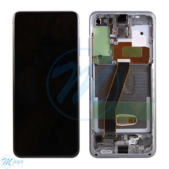 (Refurbished) Samsung S20 5G (with Frame) Replacement Part - Cosmic Gray