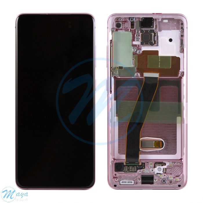 (Generic) Samsung S20 5G (with Frame) Replacement Part - Cloud Pink