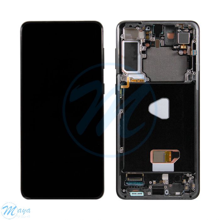 (Refurbished) Samsung S21 Plus 5G (with Frame) Replacement Part - Phantom Black