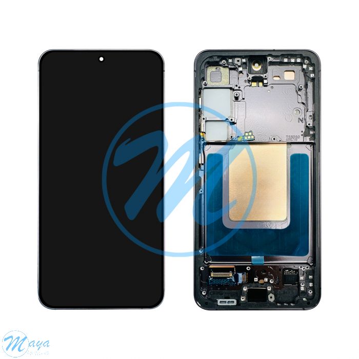 (Refurbished) Samsung S24 (with Frame) Replacement Part - Onyx Black