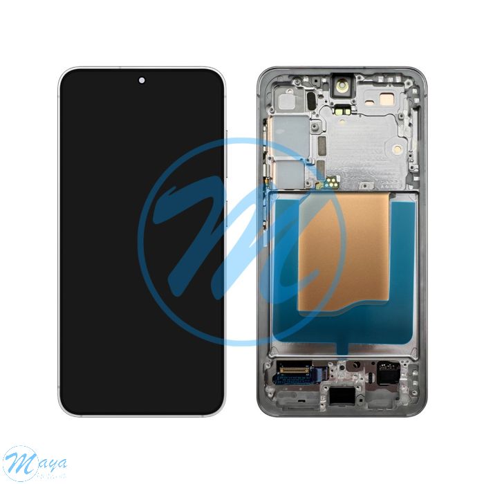 (Refurbished) Samsung S25 (with Frame) Replacement Part - Silver Shadow