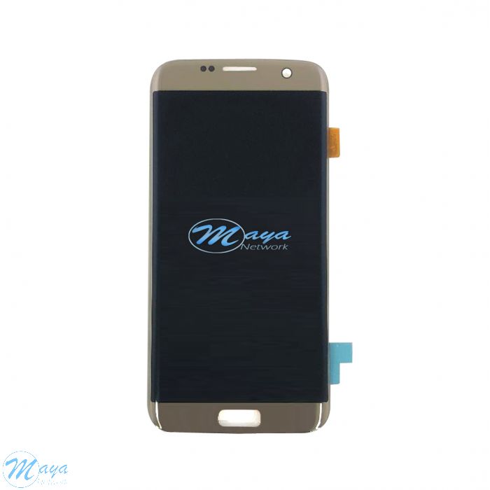 (Refurbished) Samsung S7 Edge  without Frame Replacement Part - Gold (NO LOGO)
