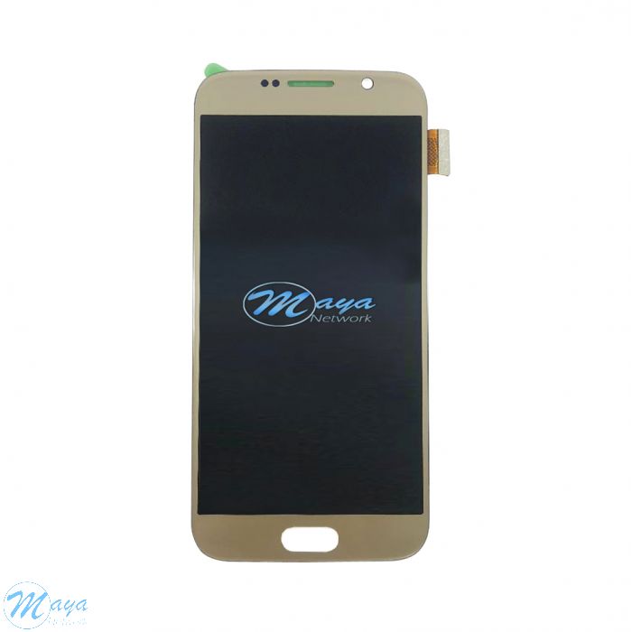 (Refurbished) Samsung S7 without Frame Replacement Part - Gold (NO LOGO)