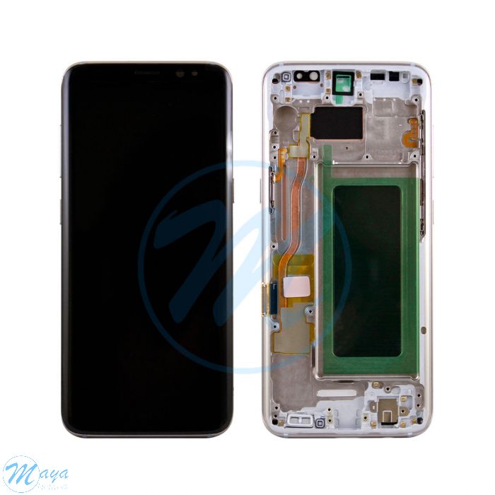 (Refurbished) Samsung S8 (with Frame) Replacement Part - Maple Gold