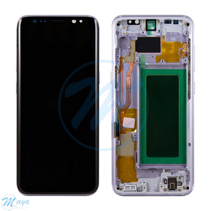 (Generic) Samsung S8 (with Frame) Replacement Part - Orchid Gray