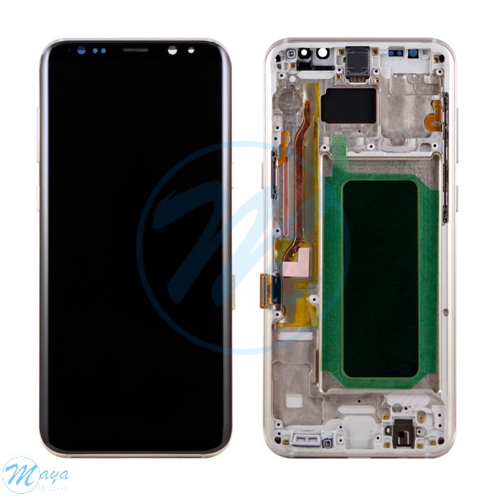 Samsung S8 Plus (with Frame) Replacement Part - Maple Gold (No Logo)