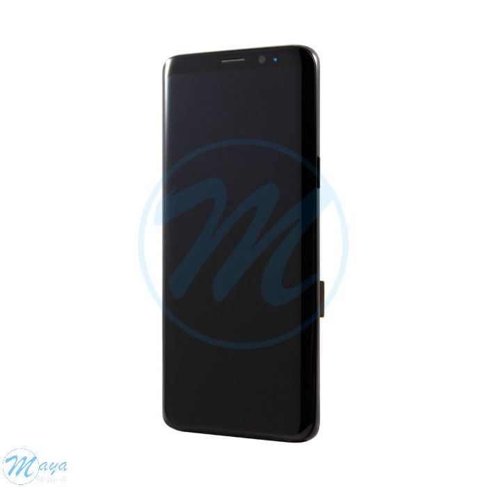 (Generic) Samsung S9 (with Frame) Replacement Part - Midnight Black