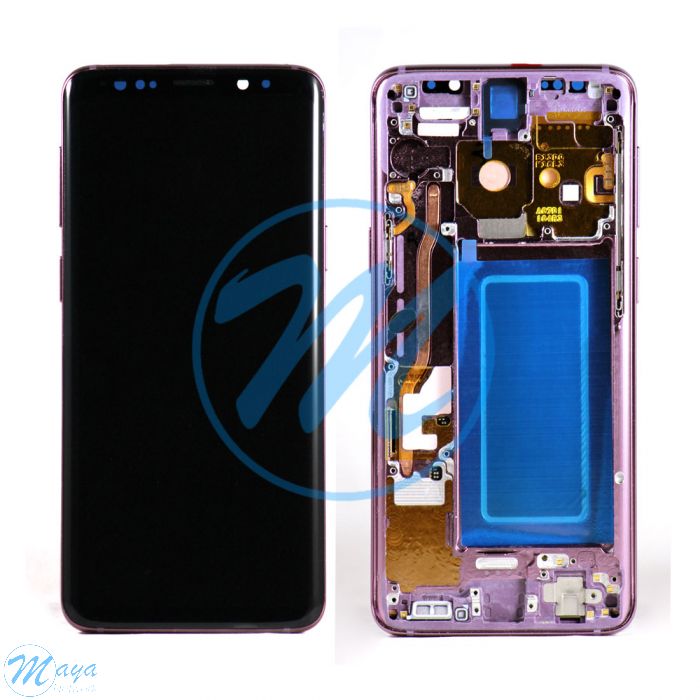 (Refurbished) Samsung S9 (with Frame) Replacement Part - Lilac Purple