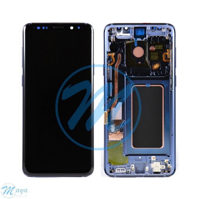 (Generic) Samsung S9 Plus (with Frame) Replacement Part - Coral Blue
