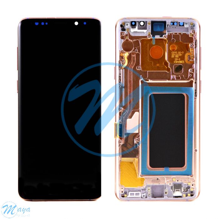 (Refurbished) Samsung S9 Plus (with Frame) Replacement Part - Sunrise Gold