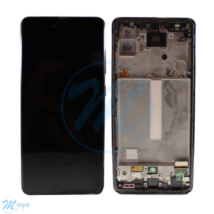 Samsung A52 4G (2021) A525 Incell (with Frame) Replacement Part - Awesome Black