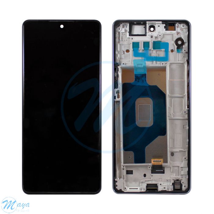 LG Stylo 6/K71 LCD (with Frame) Replacement Part - Black