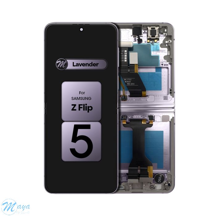 (Generic) Samsung Z Flip 5 5G F731 OLED (with Frame) Replacement Part - Lavender