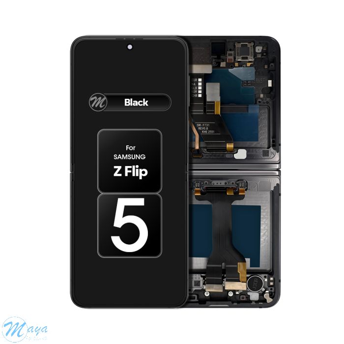 (Generic) Samsung Z Flip 5 5G F731 Inner OLED (with Frame) Replacement Part - Graphite