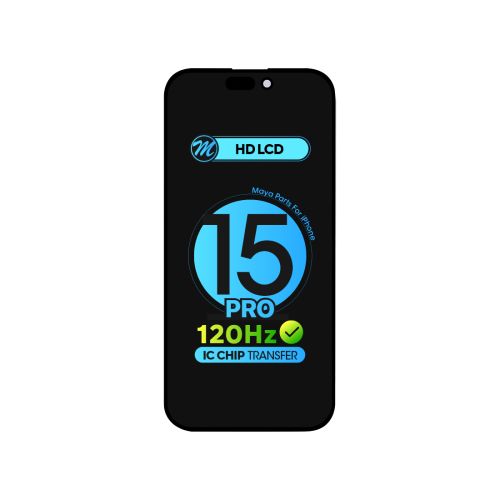 iPhone 15 Pro (Alpha HD LCD) Replacement Part - Black