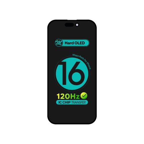 iPhone 16 (Ultimate Plus Hard OLED) Replacement Part - Black
