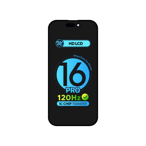 iPhone 16 Pro (Alpha HD LCD) Replacement Part - Black