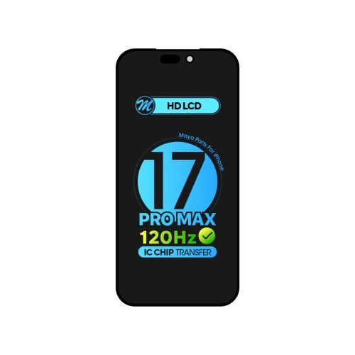 iPhone 17 Pro Max (Alpha HD LCD) Replacement Part - Black