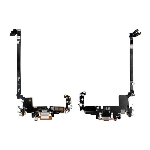 iPhone 17 Pro Max Charging Port with Flex Cable Replacement Part - Cosmic Orange