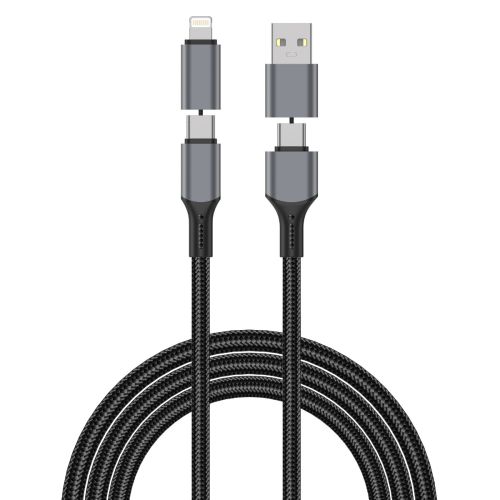 WiWU Raptor Pro Type C/USB Type A to Type C/Lightning Cable (1.2M)