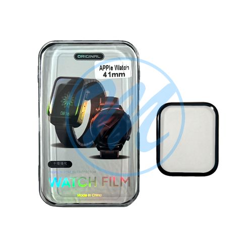 Apple Watch Series 7/Series 8 41mm Tempered Glass - Black - Screen Protector