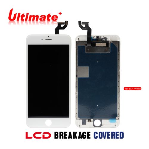 iPhone 6S Plus (Ultimate Plus) Replacement Part with Metal Plate - White