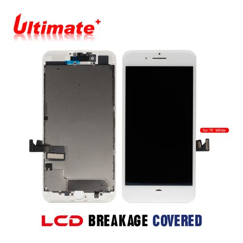 iPhone 7 Plus (Ultimate Plus) Replacement Part with Metal Plate - White