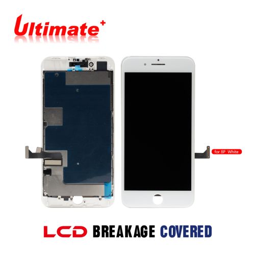 iPhone 8 Plus (Ultimate Plus) Replacement Part with Metal Plate - White