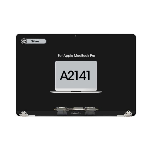 MacBook Pro 16 (A2141, Mid 2019) Complete LCD Display Assembly Replacement Part - Silver (OEM Pull/Used)