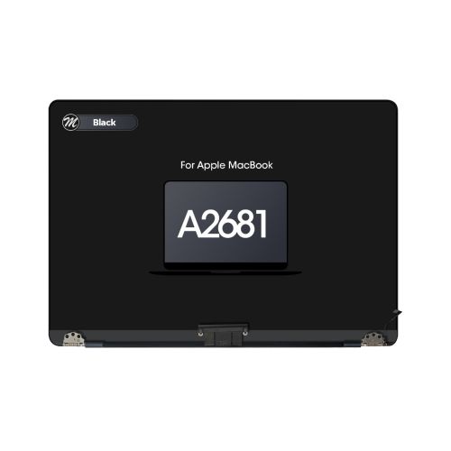 MacBook Air 13 (A2681, Mid 2022) Complete LCD Display Assembly Replacement Part - Midnight (OEM Pull/Used)