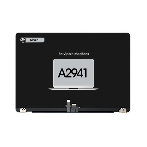 MacBook Air 15 (A2941, Mid 2023 / A3114, Mid 2024) Complete LCD Display Assembly Replacement Part - Silver (OEM Pull/Used)