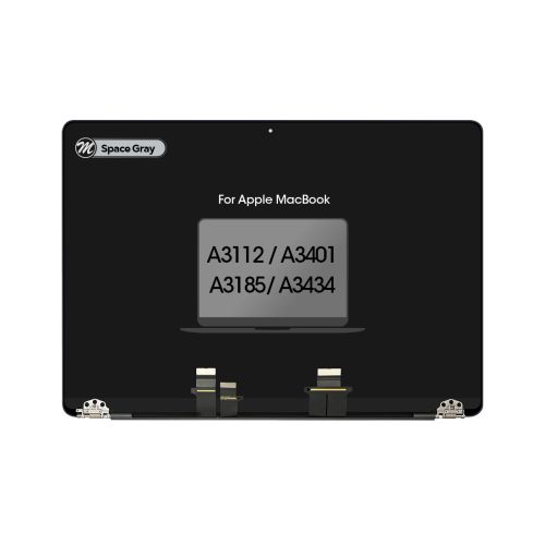 MacBook Pro 14 (A3112 / A3401 / A3185 / A3434 , Late 2024, Late 2025) Complete LCD Display Assembly Replacement Part - Space Gray (OEM Pull/Used)