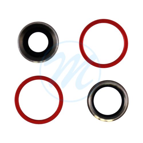 iPhone 11 Rear Camera Cover and Lens Replacement Part - Red