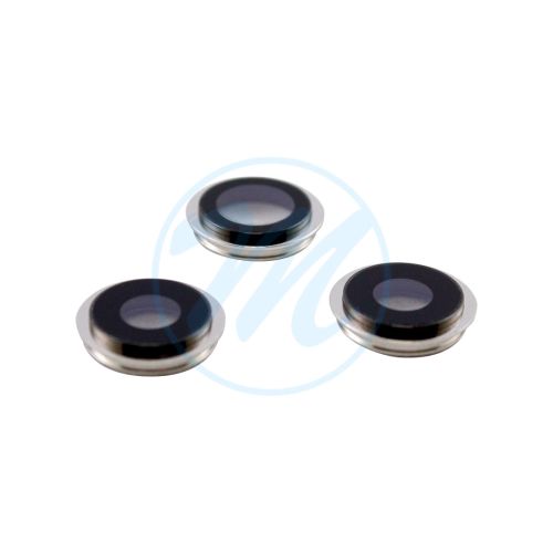 iPhone 11 Pro/Pro Max Rear Camera Cover and Lens Replacement Part - Silver (Set of 3)