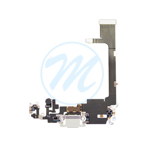 iPhone 11 Pro Charging Port with Flex Cable Replacement Part - Gray (Soldering Required)