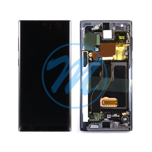 (Generic) Samsung Note 10 (with Frame) Replacement Part - Aura Black