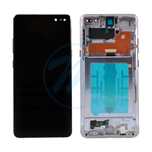 (Refurbished) Samsung S10 5G (with Frame) Replacement Part - Black