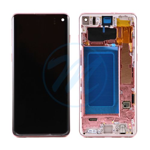 (Refurbished) Samsung S10 with Frame Replacement Part - Flamingo Pink