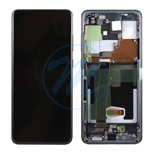 (Generic) Samsung S20 Ultra 5G (with Frame) Replacement Part - Cosmic Black