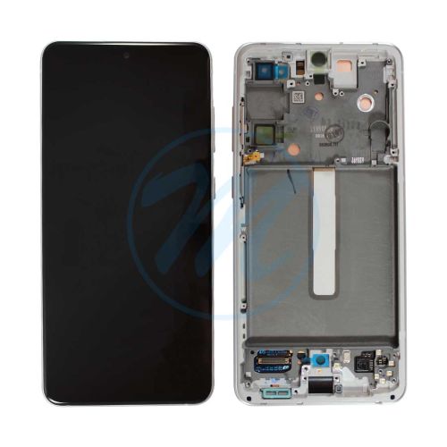(Refurbished) Samsung S21 FE (with Frame) Replacement Part - White
