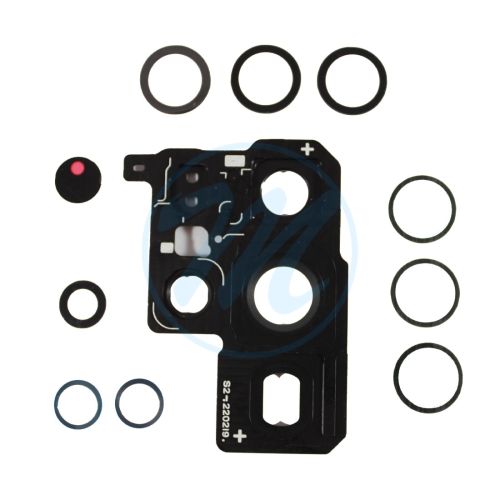Samsung S22 Ultra Rear Camera Cover and Lens Replacement Part - Phantom Black