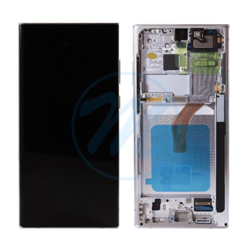 (Refurbished) Samsung S22 Ultra 5G (with Frame) Replacement Part - Phantom White