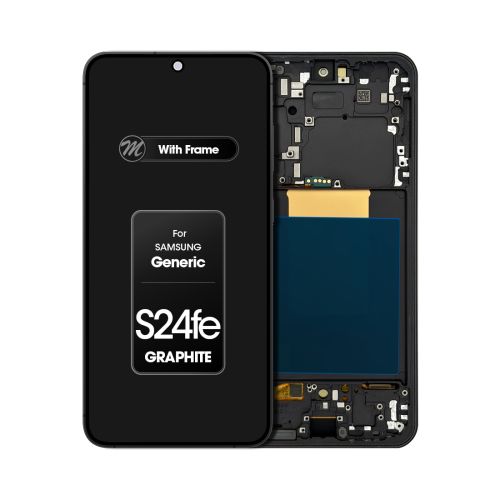 (Generic) Samsung S24 FE (with Frame) Replacement Part - Graphite