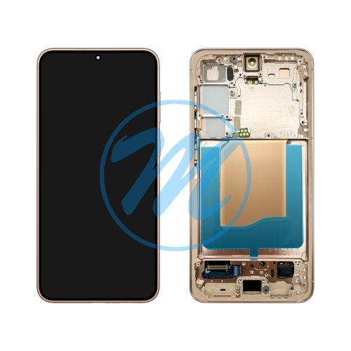 (Refurbished) Samsung S25 (with Frame) Replacement Part - Pink Gold