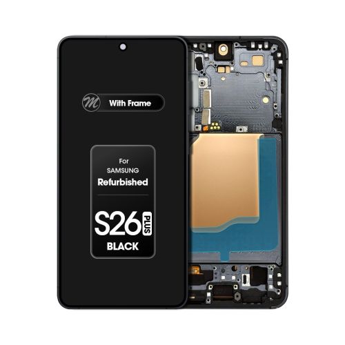 (Refurbished) Samsung S26 Plus (with Frame) Replacement Part - Black