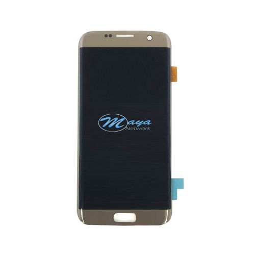 (Refurbished) Samsung S7 Edge  without Frame Replacement Part - Gold (NO LOGO)